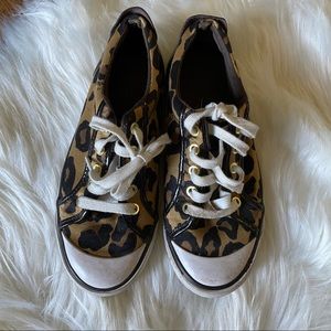 Coach leopard print sneakers
